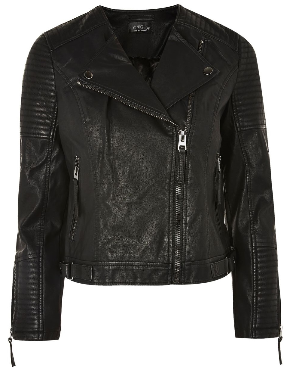 Petite PU Jacket - Topshop