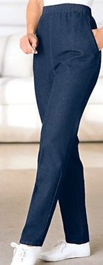 Petite Flim-Fit Jeans Short Inseam 25"